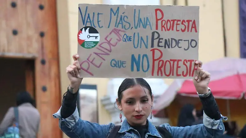 Manifestación en apoyo al pueblo Palestino desde Xalapa